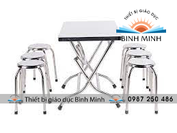 Bàn ăn Inox cho học sinh khối THCS