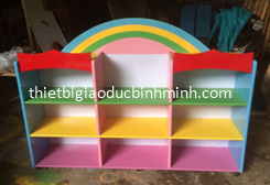 Kệ 2 mái đỏ gỗ CN
